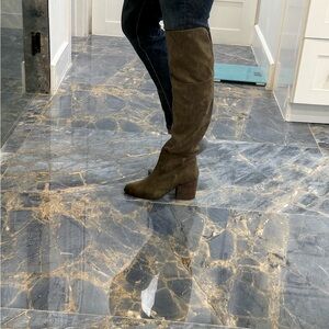 BP Suede Over the Knee Tan Boots